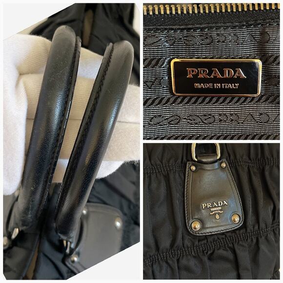 PRADA Tessuto Nylon Large Tote Shoulder Bag - Picture 6 of 16